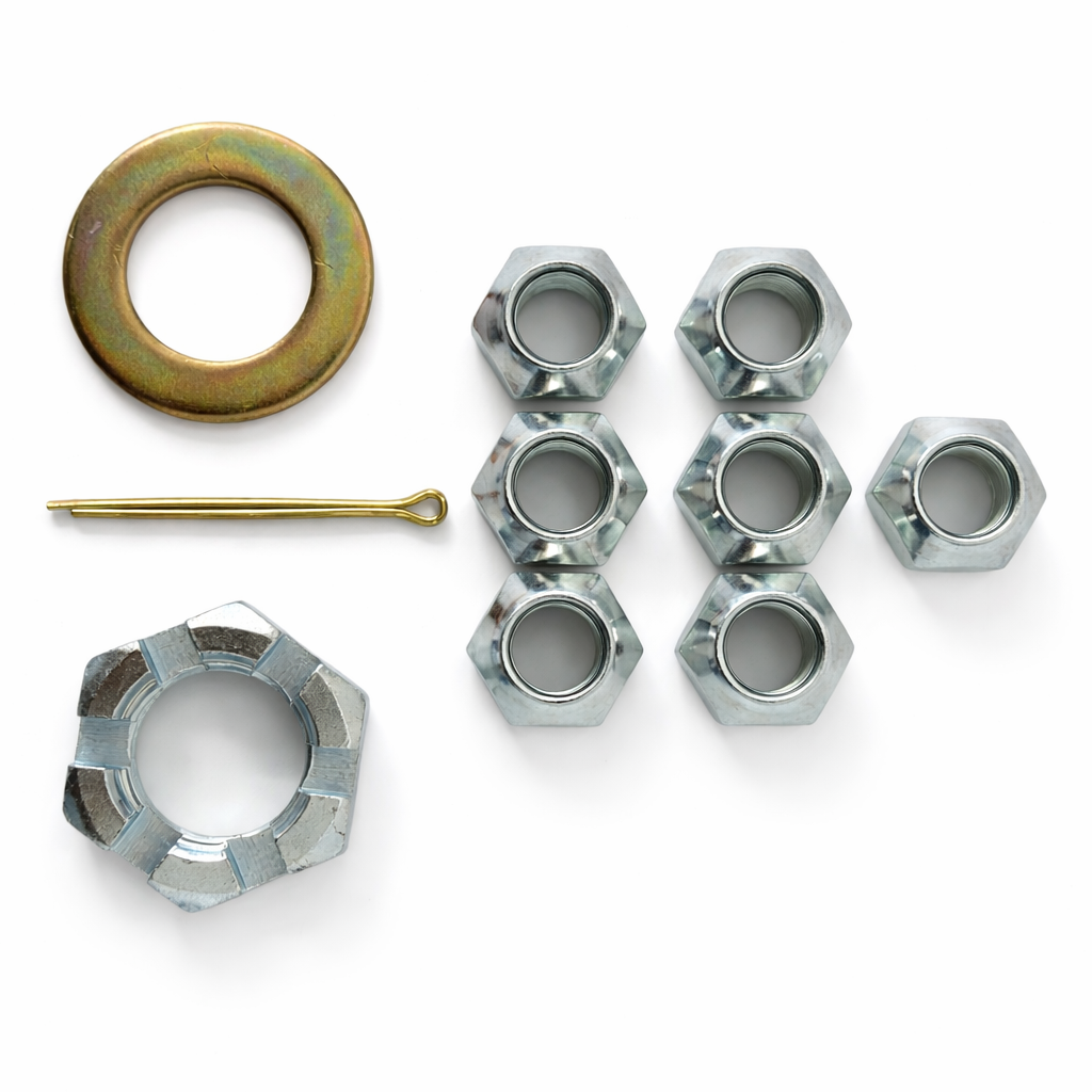 Trailer Spindle Hardware Kit - 7 Lug Nuts
