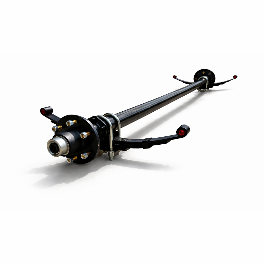 Idler Axle - 5200-6000 lbs with 5-Leaf Double Eye Springs