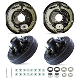 7000 lbs Trailer Hub & Drum Kit with Self-Adjusting Electric Trailer Brakes (Set of 2)