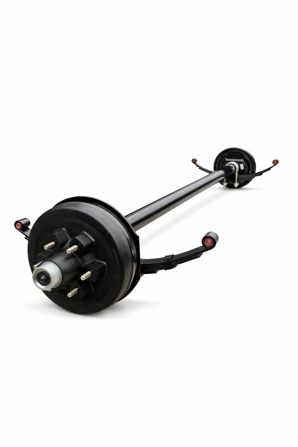 Trailer Axle - 5200-6000 lbs (Hubs/Drums, Leaf Springs & U-Bolt Hardware)