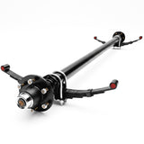 Idler Axle - 5200-6000 lbs with 5-Leaf Double Eye Springs