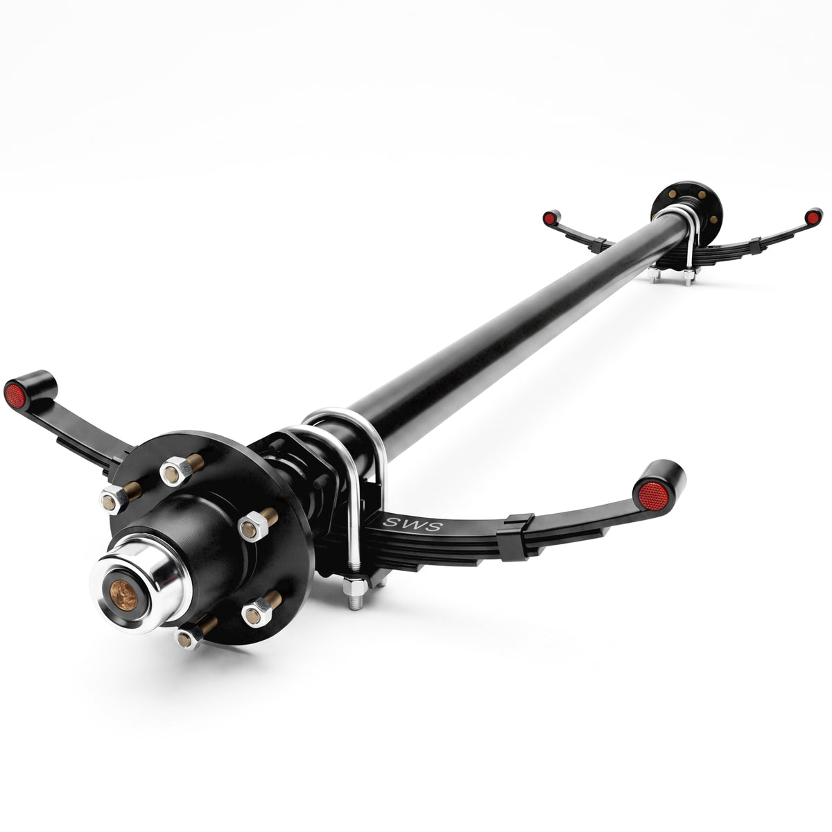 Idler Axle - 5200-6000 lbs with 5-Leaf Double Eye Springs
