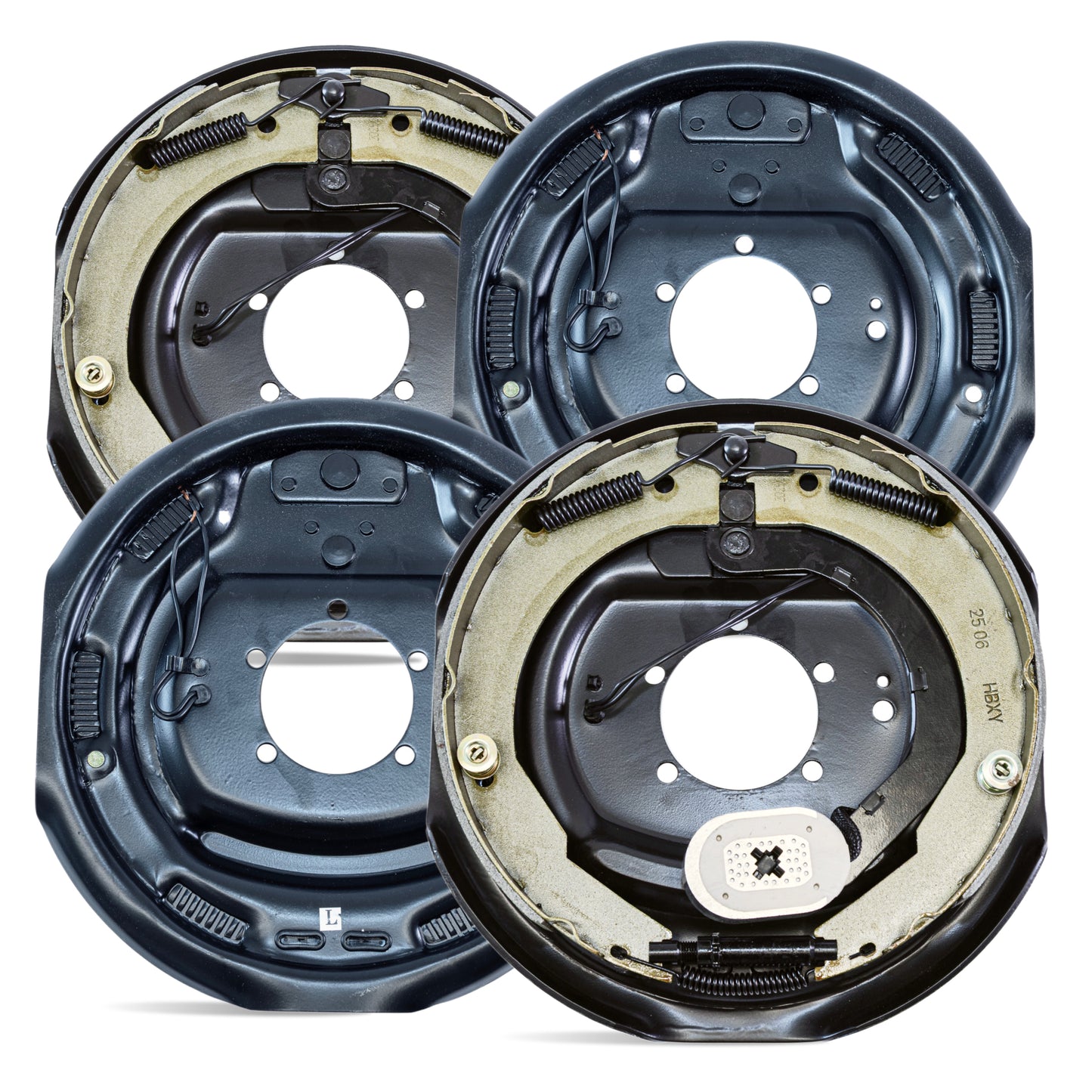 Manual Electric Trailer Brake 7000 lbs (2 Right + 2 Left)
