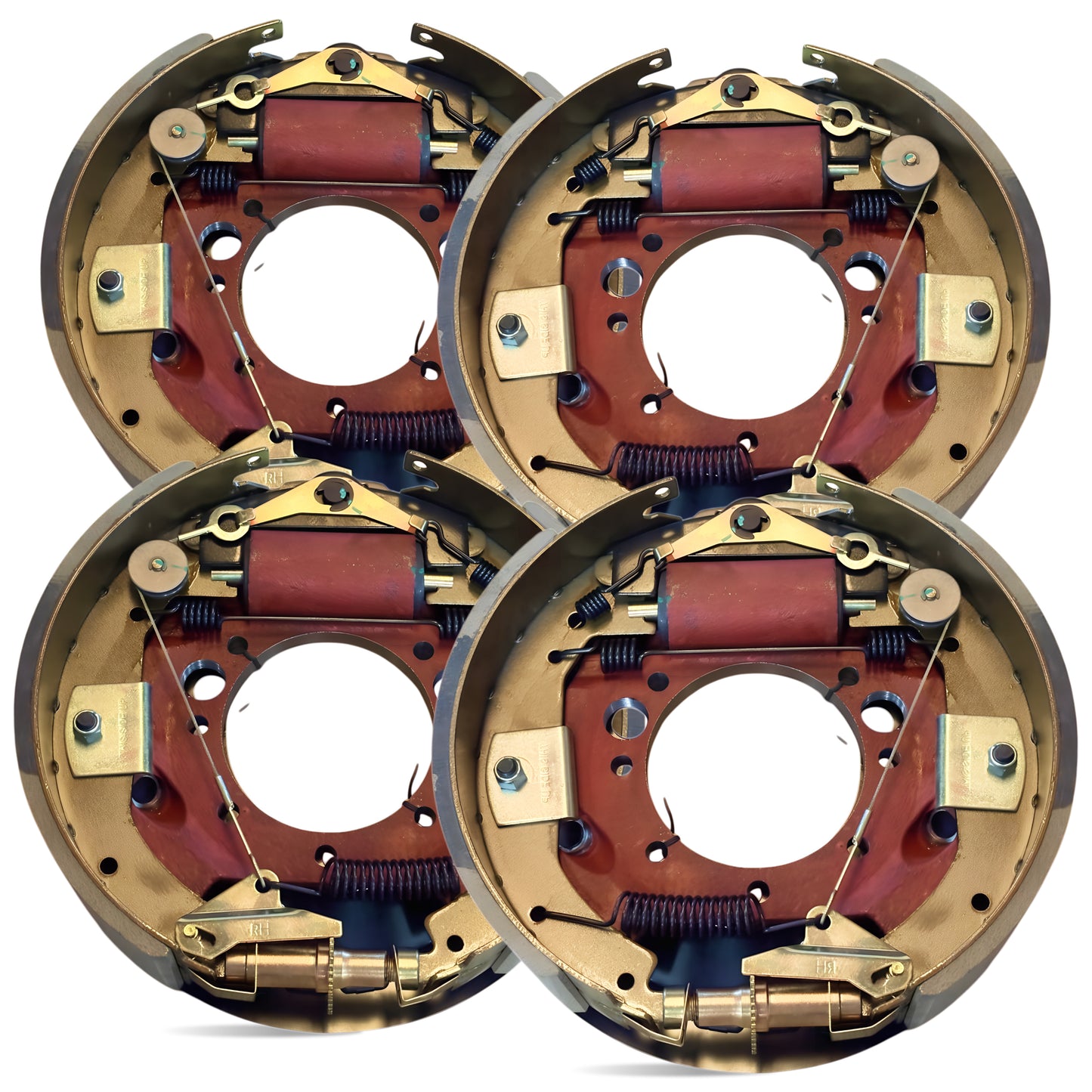 Hydraulic Trailer Brake Assembly Kit 10000 lbs (2 Right + 2 Left)