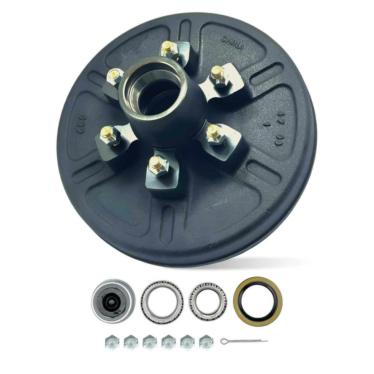 Hub and Drum Assembly Kit for 6000 lbs Axle (6 Lug)