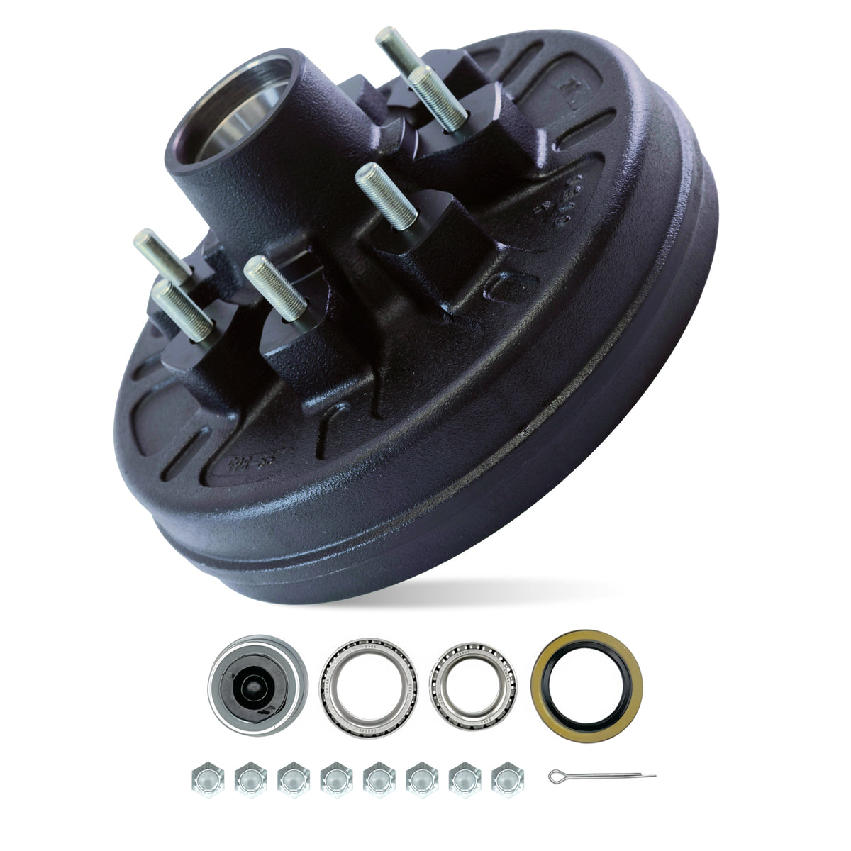Hub and Drum Assembly Kit for 7000 lbs Axle (8 Lug)