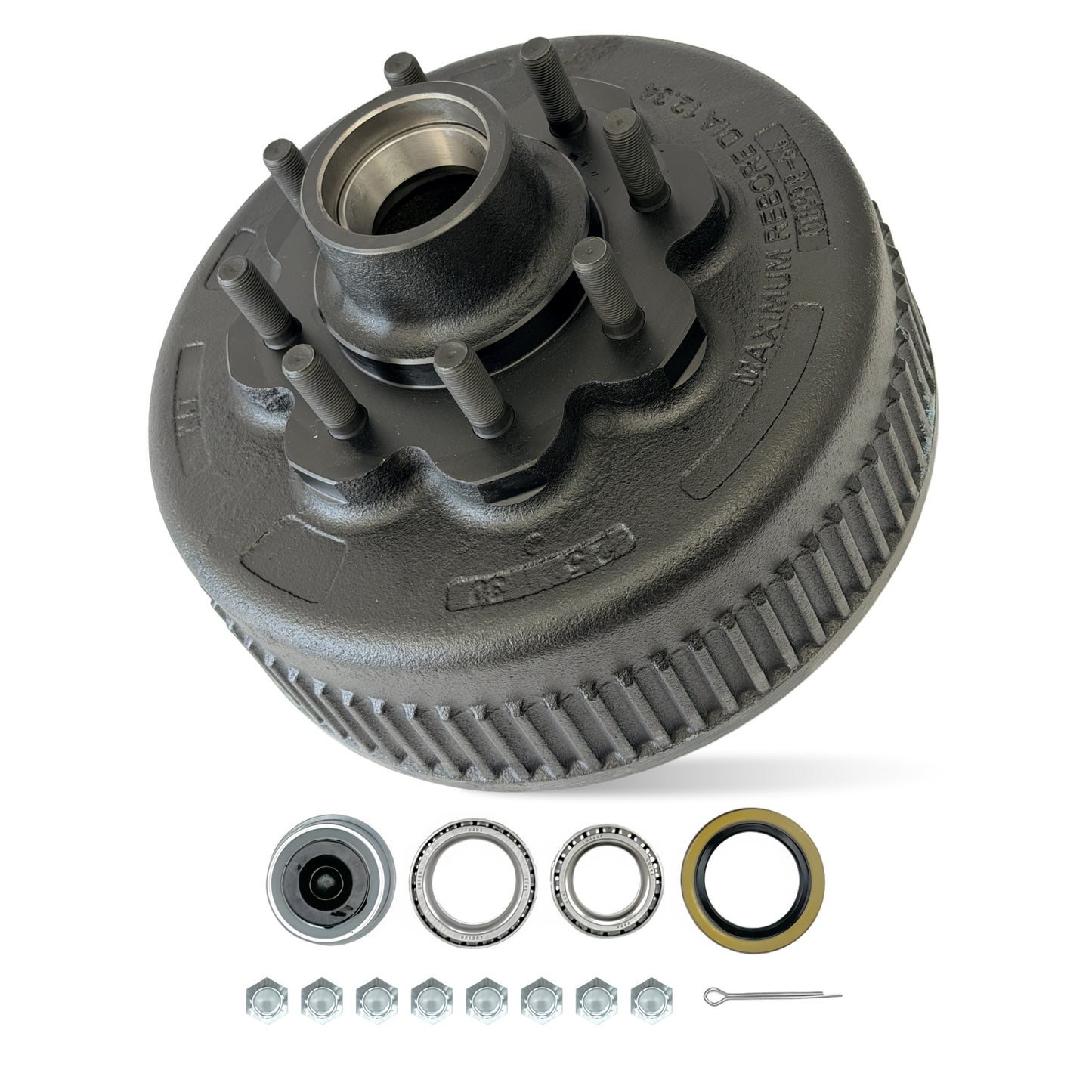 True Hub and Drum Assembly Kit for 8000 lbs Axle (8 Lug)