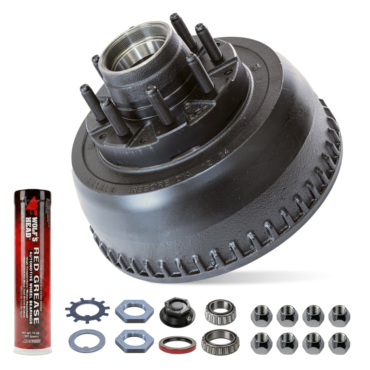 Hub and Drum Complete Assembly Kit for 10000 lbs Axle (Made After May 2013)