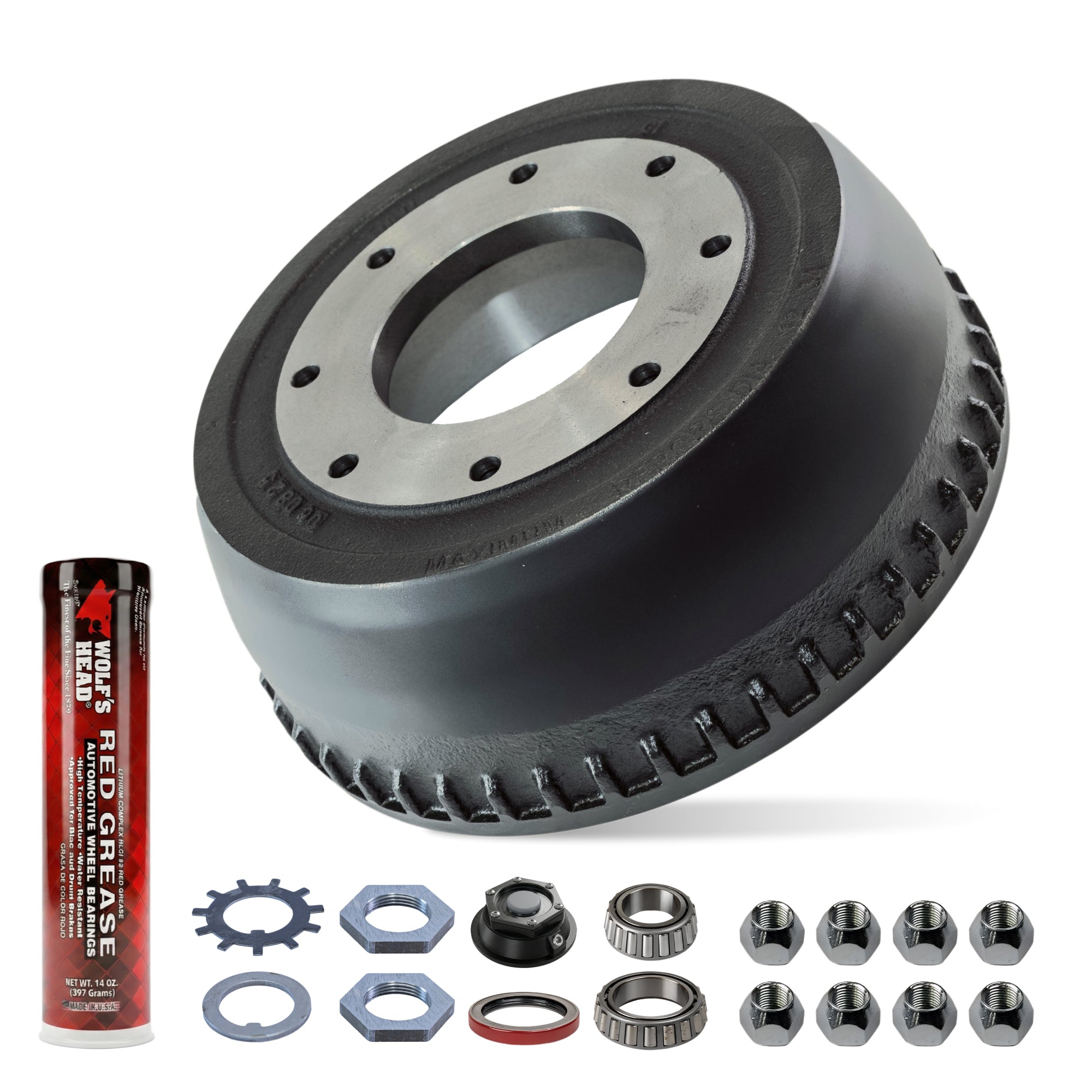 Trailer Drum Complete Assembly Kit for 10000 lbs Axle (Made After May 2013)