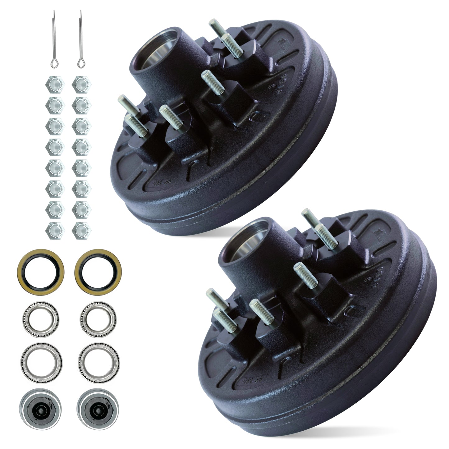 Hub and Drum Assembly Kit for 7000 lbs Axle (Set of 2)