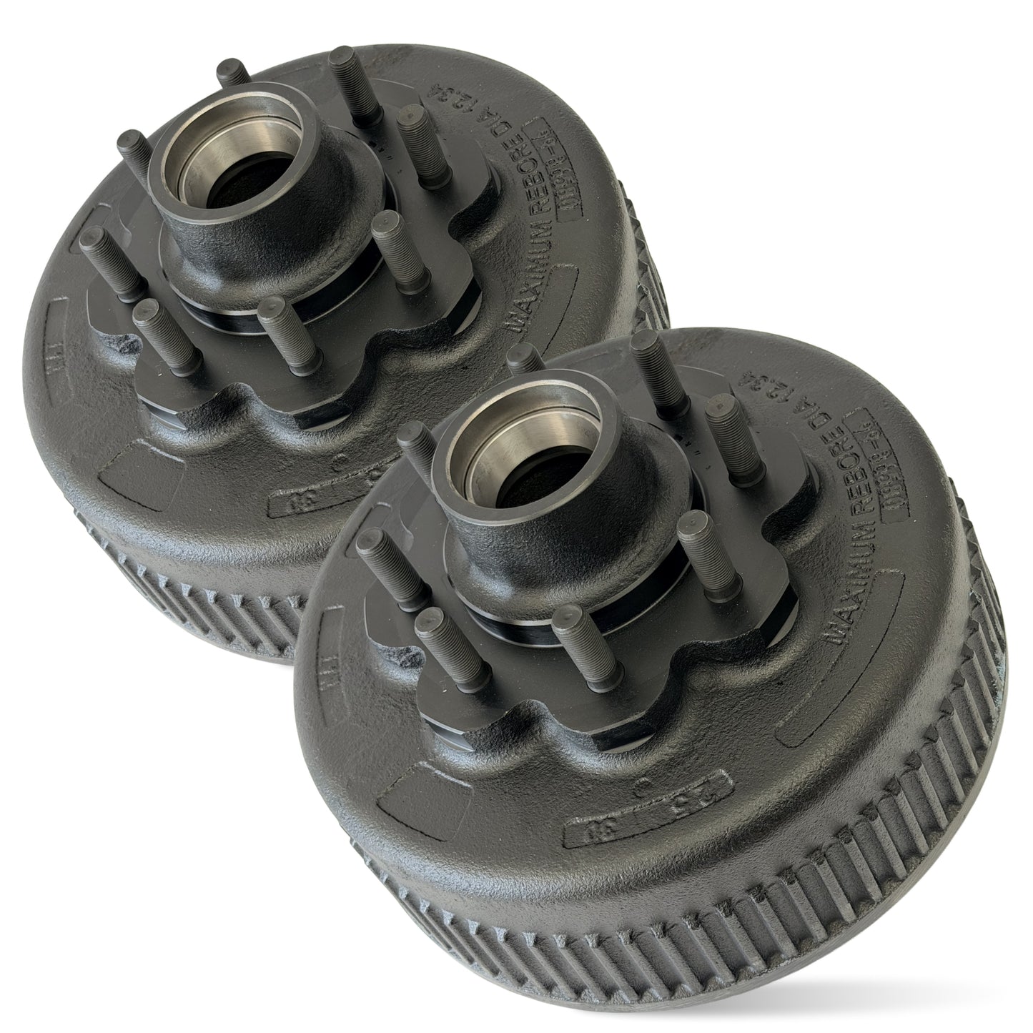 True Hub and Drum for 8000 lbs Axle (Set of 2)