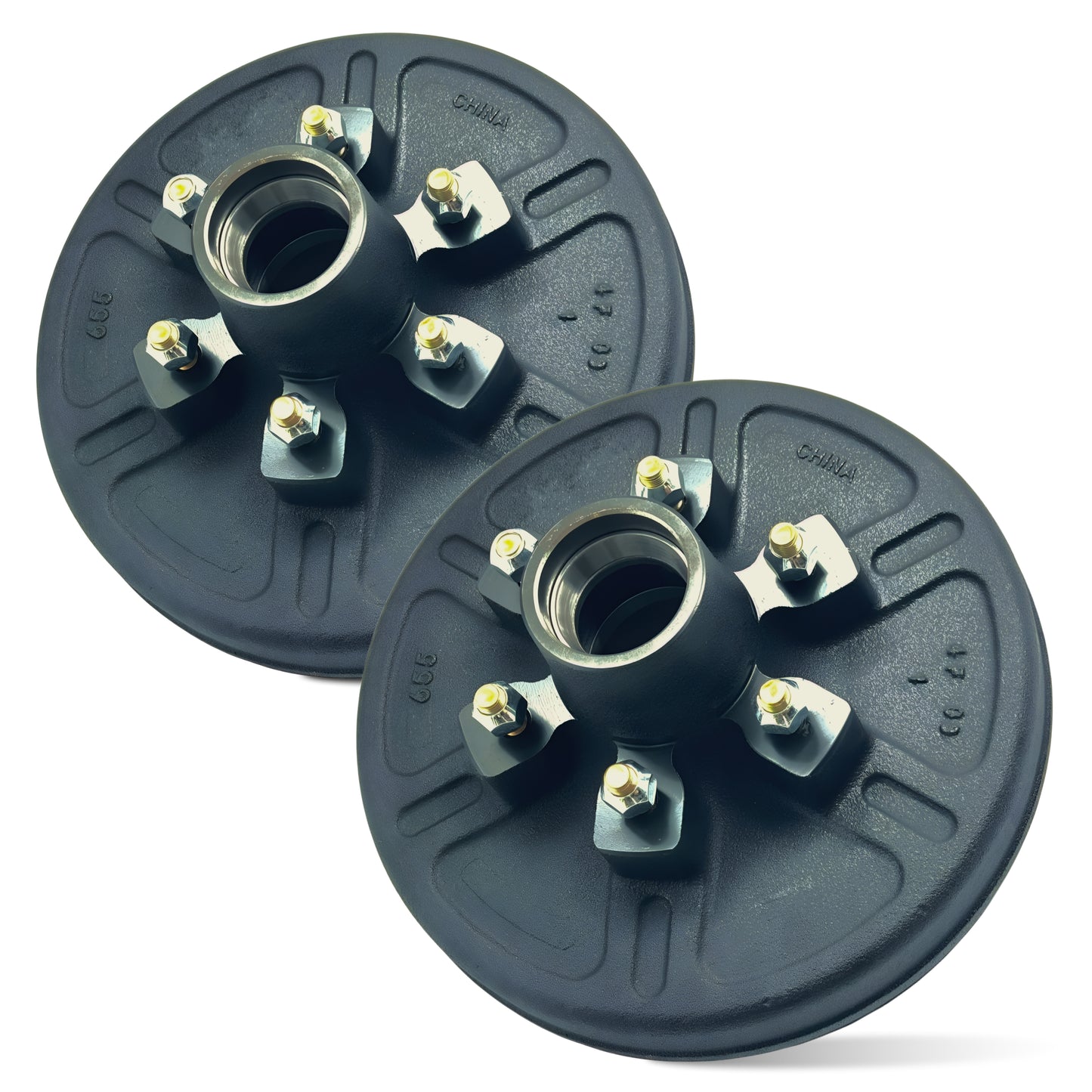 Hub and Drum for 6000 lbs Axle (Set of 2)