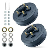 Trailer Hub and Drum Assembly Kit for 3500 lbs Axle (Set of 2)