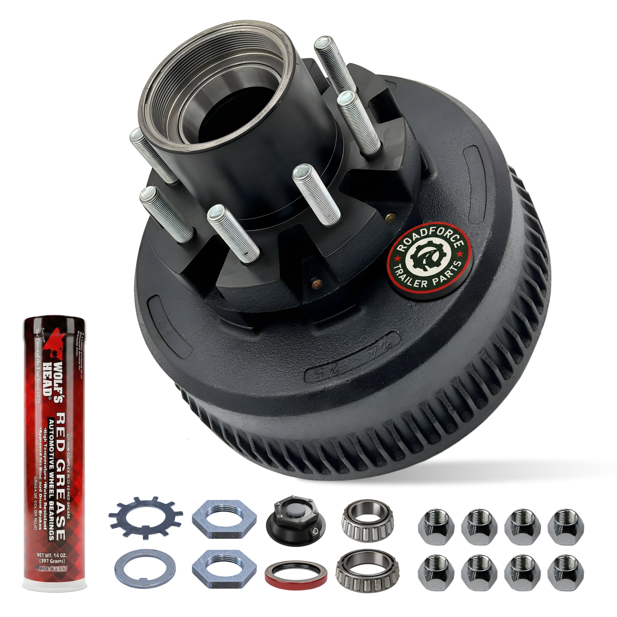 Hub and Drum Complete Assembly Kit for 10000 lbs Axle (Made Before July 2009)