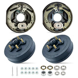 3500 lbs Trailer Hub & Drum Kit with Self-Adjusting Electric Trailer Brakes (Set of 2)