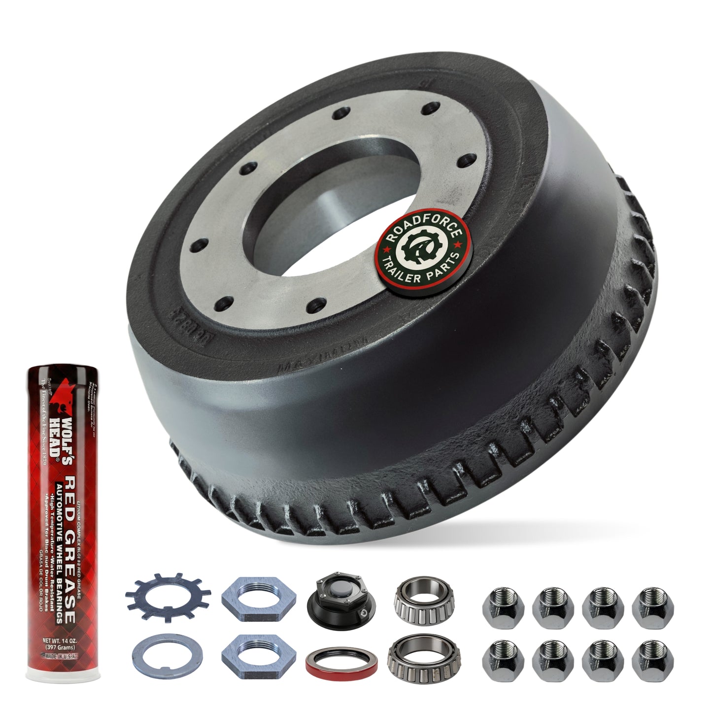 Trailer Drum Complete Assembly Kit for 10000 lbs Axle (Made After May 2013)
