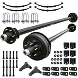 5200 lbs Tandem Axle Kit - Electric Trailer Brake & Idler Axles with Suspension