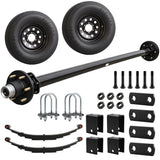 5200 lbs Single Axle Kit with Wheels – Idler Trailer Axle & Suspension