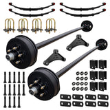 3500 lbs Tandem Axle Kit - Tandem Electric Trailer Brake Axles & Suspension