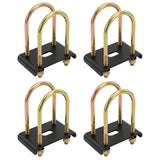 9/16" Trailer U-Bolt Kit 10000 lbs for 5" Tube Axles (4 Pack)