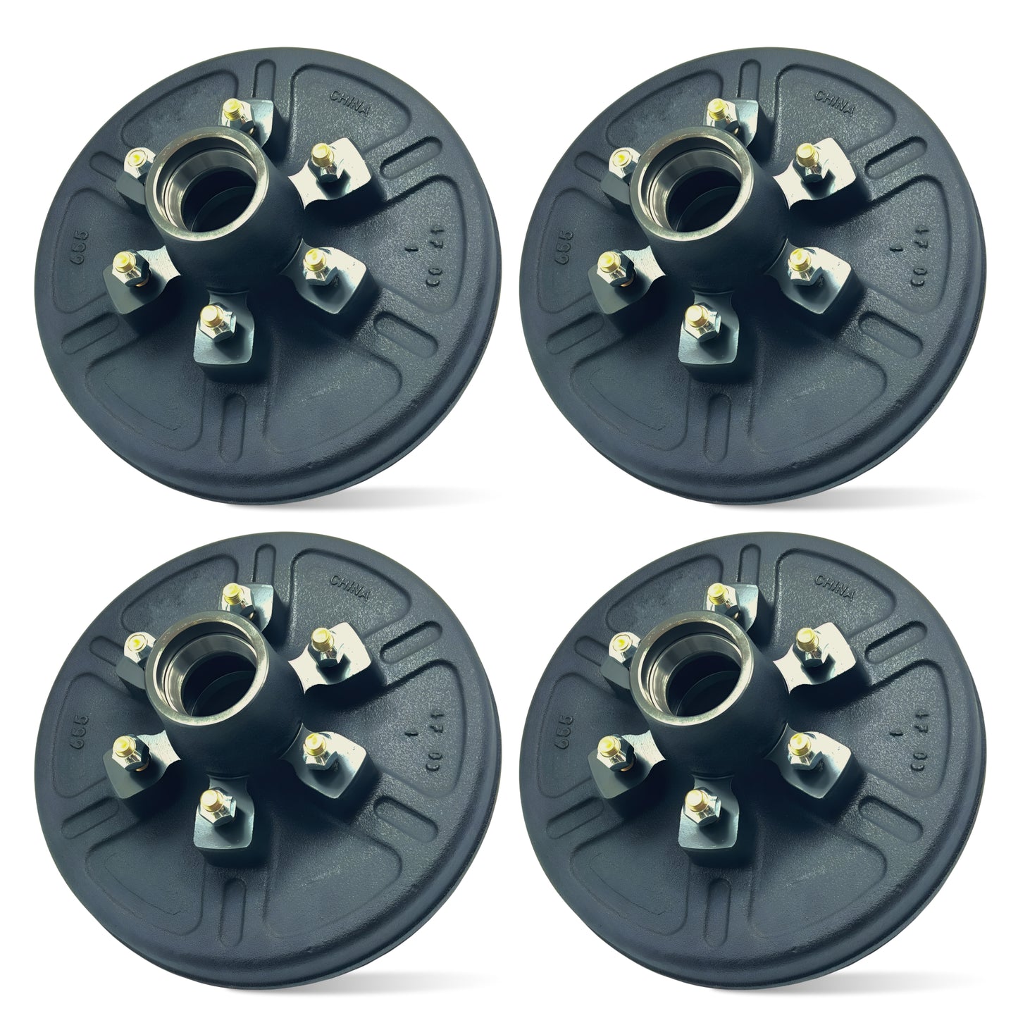 Hub and Drum for 6000 lbs Axle (Set of 4)