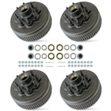 True Hub and Drum Assembly Kit for 8000 lbs Axle (Set of 4)