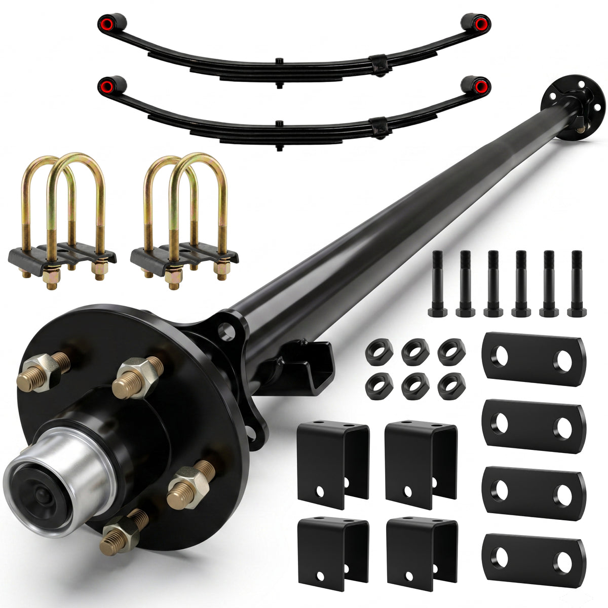 3500 lbs Single Axle Kit - Trailer Idler Axle & Suspension