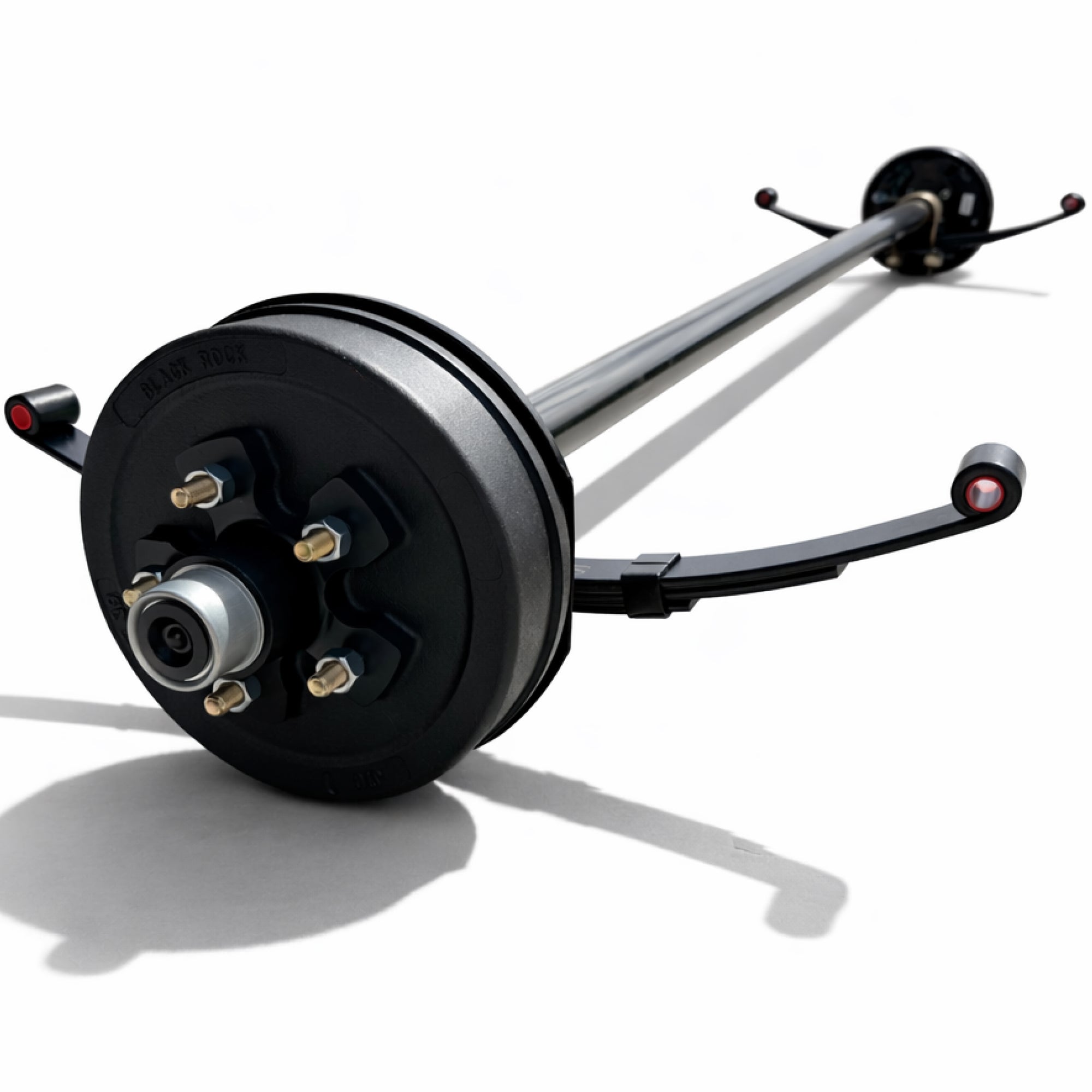 Trailer Axle - 3500 lbs (Electric Brakes w/ 4-Leaf Double Eye Springs)