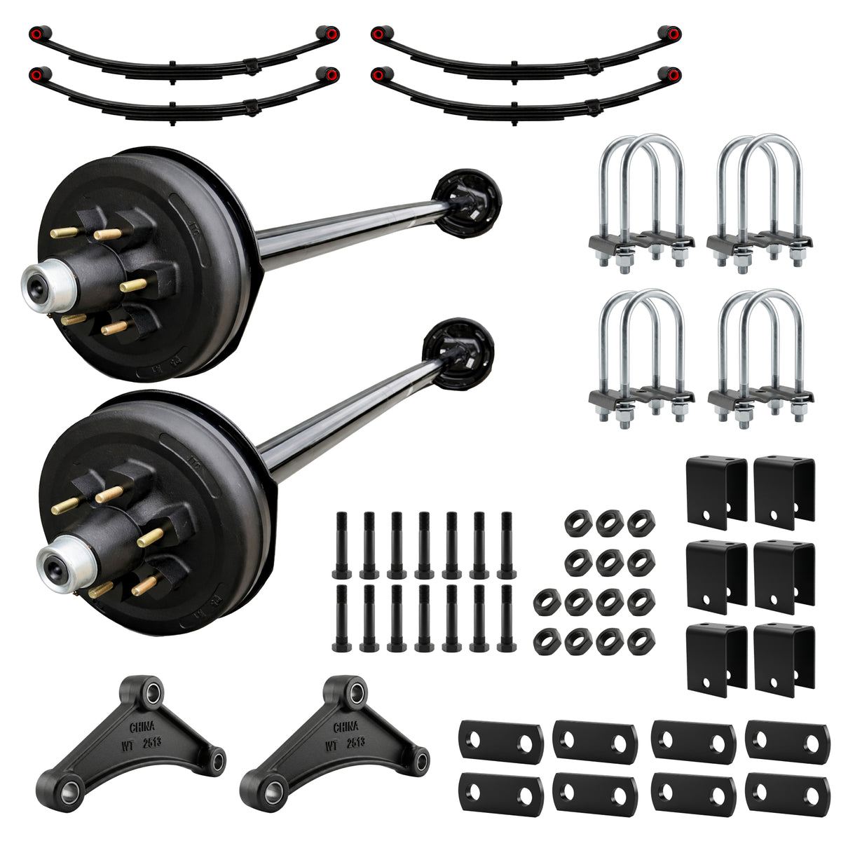 5200 lbs Tandem Axle Kit - Electric Trailer Brake Axles & Suspension