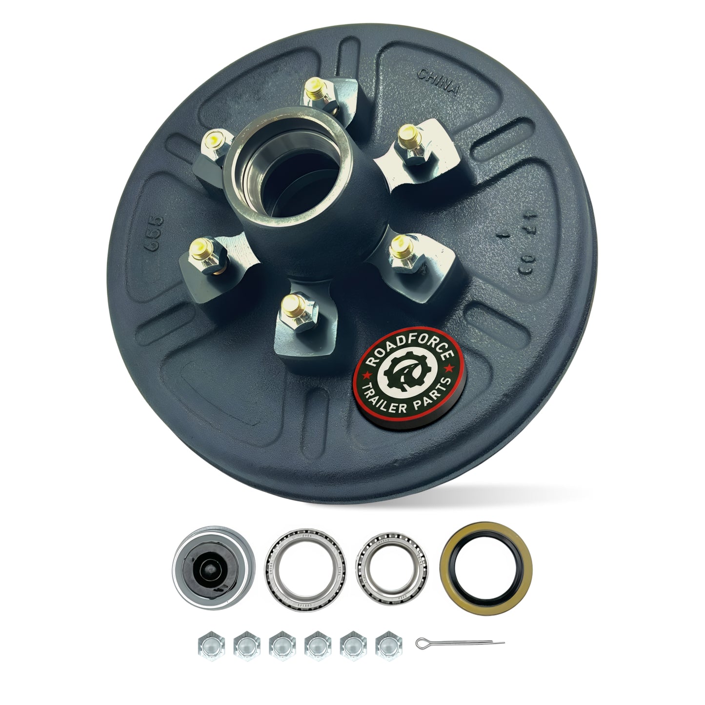 Hub and Drum Assembly Kit for 6000 lbs Axle (6 Lug)