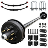 6000 lbs Trailer Axle Kit - 6 Lug Electric Brake Axle & Suspension