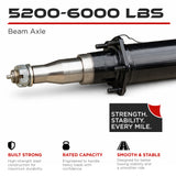 Trailer Beam Axle - 5200-6000 lbs (Pads Loose)