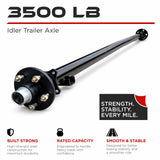 Trailer Idler Axle - 3500 lbs (5 lug)