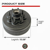 True Hub and Drum for 8000 lbs Axle (8 Lug)