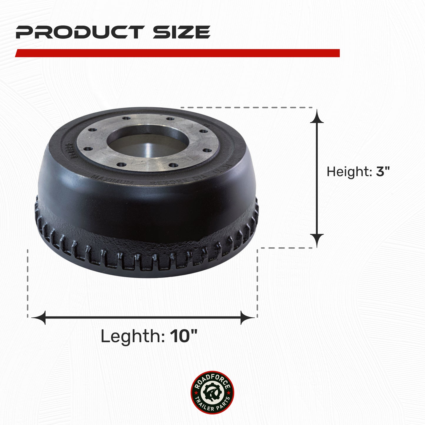 Trailer Drum for 10000 lbs Axle (Made After May 2013)
