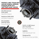 Hub and Drum for 10000 lbs Axle (Made After May 2013)