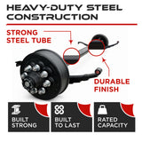 Trailer Axle - 8000 lbs (Leaf Springs & U-Bolt Hardware)