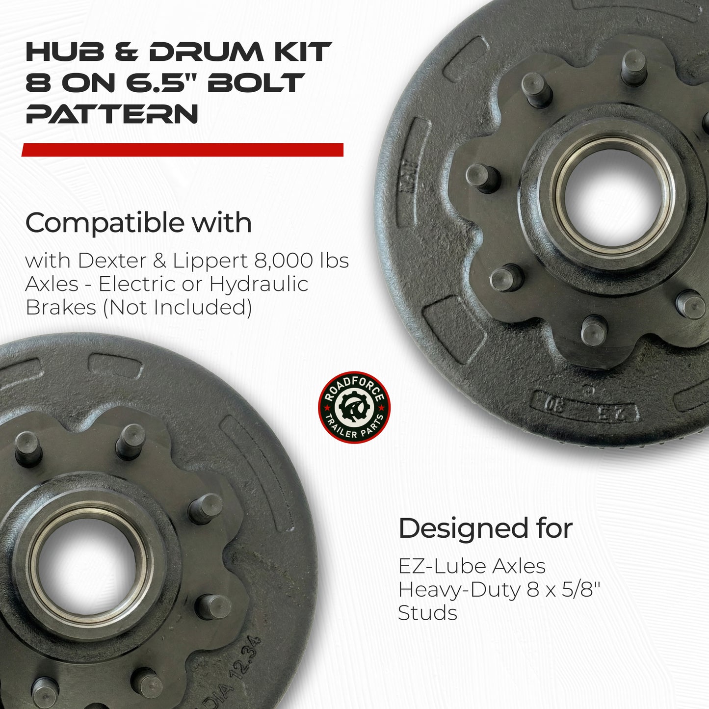 True Hub and Drum Assembly Kit for 8000 lbs Axle (8 Lug)