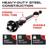 Trailer Idler Axle - 3500 lbs (5 lug)