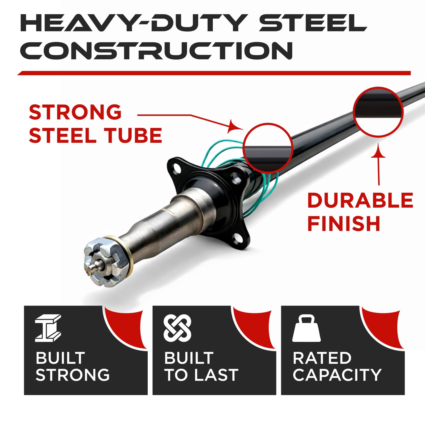 Trailer Beam Axle - 3500 lbs