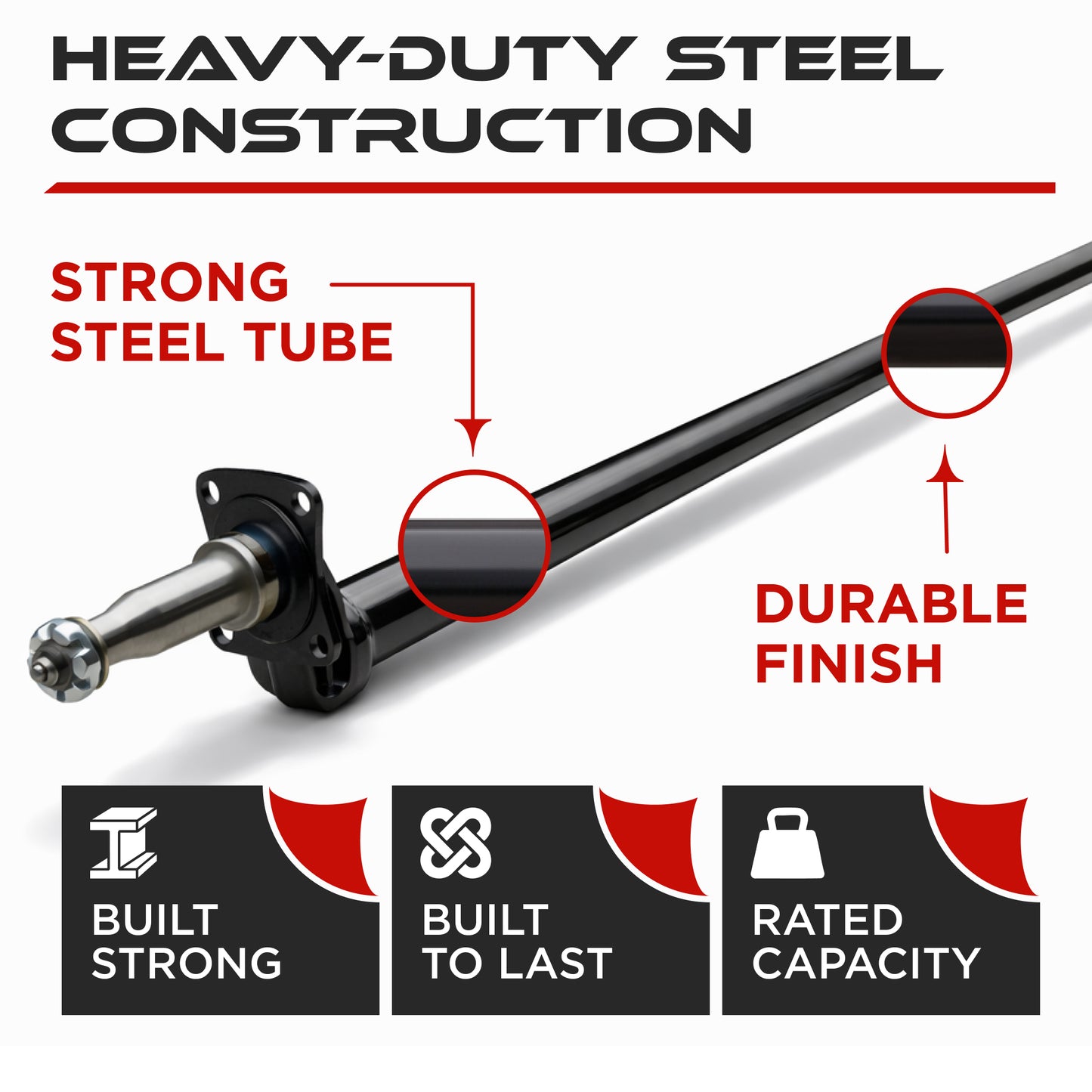 4" Drop Trailer Beam Axle - 3500 lbs