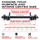 Idler Axle - 5200-6000 lbs with 5-Leaf Slipper Springs