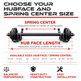 Trailer Axle - 7000 lbs (Hubs/Drums, Leaf Springs & U-Bolt Hardware)