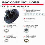 Hub and Drum Assembly Kit for 7000 lbs Axle (8 Lug)