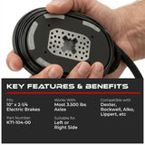 3500 lbs Electric Trailer Brake Magnet