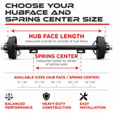 Trailer Axle - 3500 lbs with Electric Brakes (5 lug)
