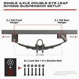 Single Axle Trailer Hanger Kit for 2000-7000 lbs