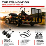 5200 lbs Tandem Axle Kit - Electric Trailer Brake Axles & Suspension