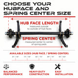 Trailer Axle - 3500 lb (Leaf Springs & U-Bolts Hardware)