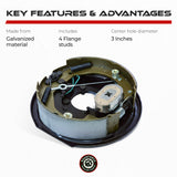 Self-Adjusting Electric Trailer Brake 3500 lbs (Passenger Side)